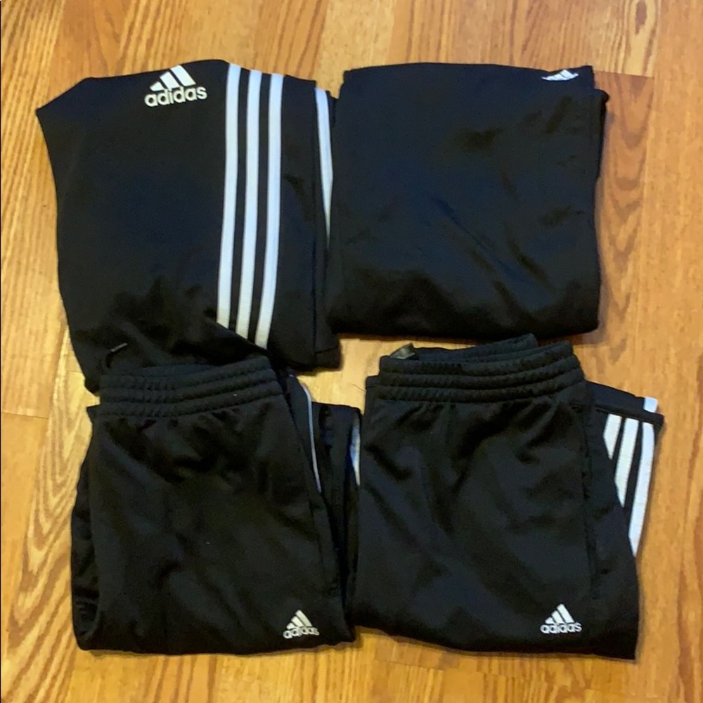 Lot of 4 boys adidas track pants